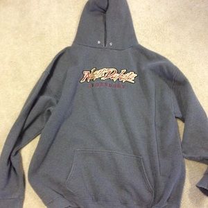 Men’s Hoodie Gray North Dakota
